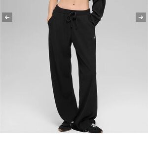 ALO ribbed wide leg muse pants